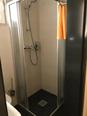 Ein Badezimmer in der Unterkunft Kraftwerk Relax Motel