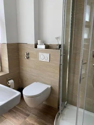 Ein Badezimmer in der Unterkunft Hotel Alt Westerholt