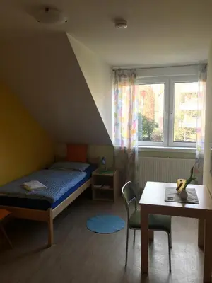 Ein Bett oder Betten in einem Zimmer der Unterkunft Naturfreundehaus Gelsenkirchen Fritz Bohne