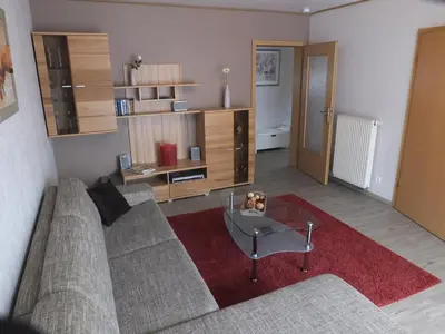 Küche/Küchenzeile in der Unterkunft Ferienwohnung Baumberge