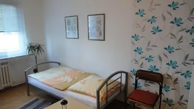 Ein Bett oder Betten in einem Zimmer der Unterkunft Zimmervermietung Lösken