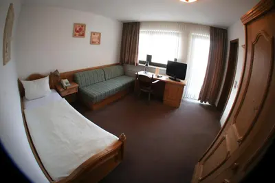 Ein Sitzbereich in der Unterkunft Hotel Auf dem Kamp