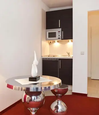 Küche/Küchenzeile in der Unterkunft Boardinghouse Düsseldorf