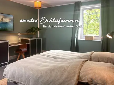 Ein Bett oder Betten in einem Zimmer der Unterkunft Wohnungen mit Balkon, 2 Schlafzimmer, nahe Centro & Arena