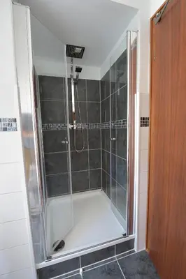 Ein Badezimmer in der Unterkunft Ferienwohnungen Saarn