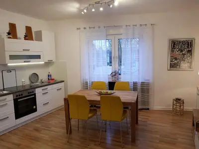 Küche/Küchenzeile in der Unterkunft FewoFaubelCentro 42 & 54 & 62 m2
