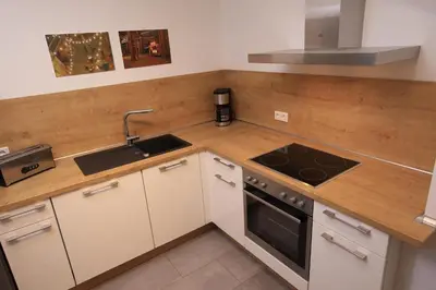 Küche/Küchenzeile in der Unterkunft 1Step2AllCities House&Garden