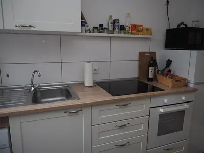 Küche/Küchenzeile in der Unterkunft Uni Essen
