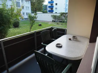 Ein Balkon oder eine Terrasse in der Unterkunft Uni Essen