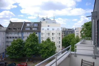 Das Gebäude in dem sich die Ferienwohnung befindet