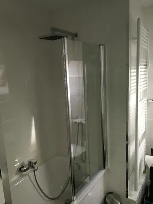Ein Badezimmer in der Unterkunft Ferienwohnung 