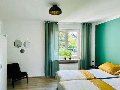 Ein Bett oder Betten in einem Zimmer der Unterkunft Fair, University, BVB