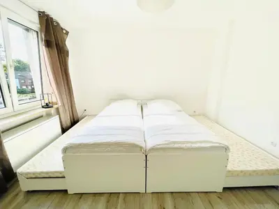 Ein Bett oder Betten in einem Zimmer der Unterkunft Fair, University, BVB