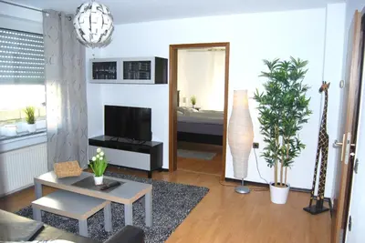 TV/Unterhaltungsangebot in der Unterkunft Apartment Unna-Massen mit eigener Sauna