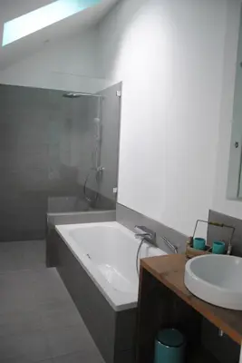 Ein Badezimmer in der Unterkunft Glück Auf im Pott