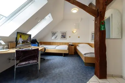 Ein Bett oder Betten in einem Zimmer der Unterkunft Hotel Böving