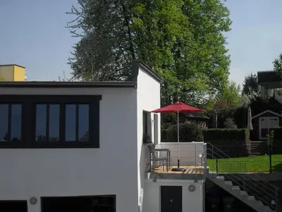 Das Gebäude in dem sich die Ferienwohnung befindet