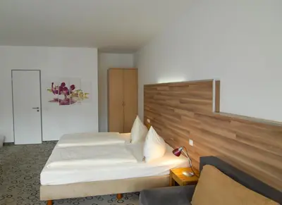 Ein Sitzbereich in der Unterkunft Petul Apart Hotel Am Ruhrbogen