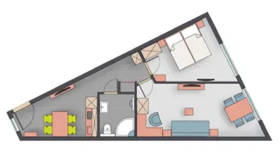Grundriss der Unterkunft Petul Apart Hotel Am Ruhrbogen