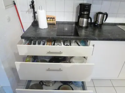 Küche/Küchenzeile in der Unterkunft Airport Apartment
