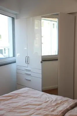 Ein Bett oder Betten in einem Zimmer der Unterkunft Am Kronengarten