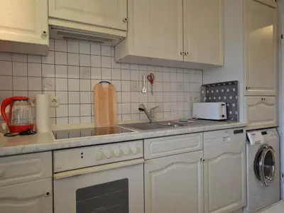 Küche/Küchenzeile in der Unterkunft Ferienwohnung Schwebebahn in Wuppertal