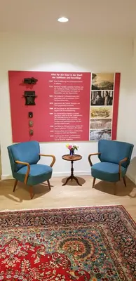 Ein Sitzbereich in der Unterkunft Stüttgens Hotel