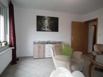 Ein Sitzbereich in der Unterkunft Ferienwohnung 