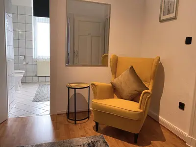 Ein Sitzbereich in der Unterkunft Hotel Antoni