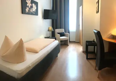 Ein Sitzbereich in der Unterkunft Hotel Antoni
