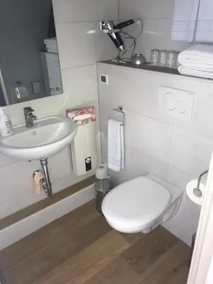 Ein Badezimmer in der Unterkunft Ferienwohnung Wieneke