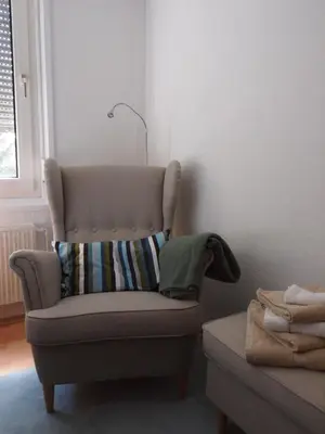 Ein Sitzbereich in der Unterkunft Am Klinikum