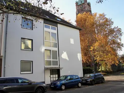 Das Gebäude in dem sich die Ferienwohnung befindet