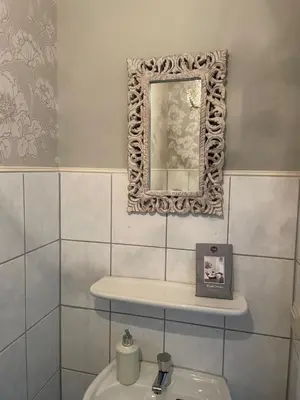 Ein Badezimmer in der Unterkunft Haus in der Gartenstadt