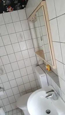 Ein Badezimmer in der Unterkunft Monteur Apartment Scarlett