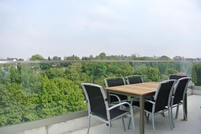 Ein Balkon oder eine Terrasse in der Unterkunft Penthousewohnung