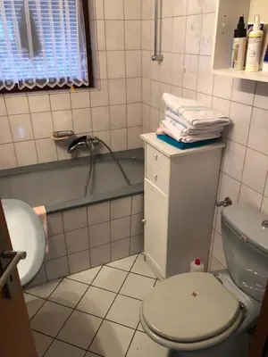 Ein Badezimmer in der Unterkunft Ferienwohnung Beate & Burkhard