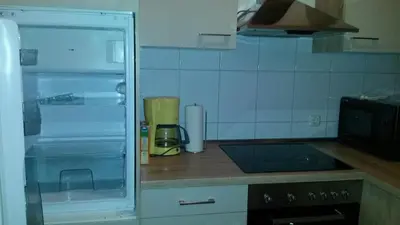 Küche/Küchenzeile in der Unterkunft Ferienwohnung Klaus