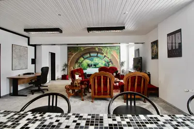 Ein Sitzbereich in der Unterkunft Suite-Apartment-Essen