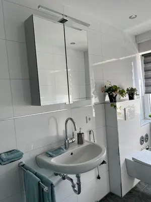 Ein Badezimmer in der Unterkunft Dachgeschoss35