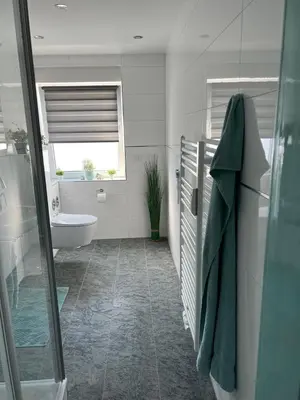 Ein Badezimmer in der Unterkunft Dachgeschoss35