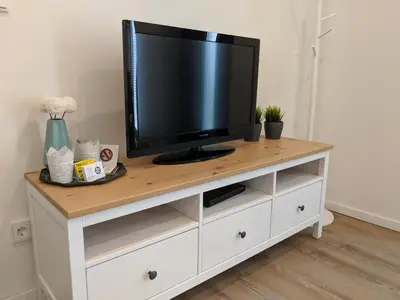 TV/Unterhaltungsangebot in der Unterkunft 1 Zimmer Apartment Ratingen Ost