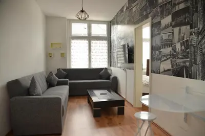 Ein Sitzbereich in der Unterkunft Design Apartments 1