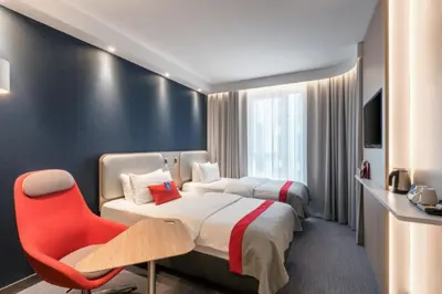 Ein Bett oder Betten in einem Zimmer der Unterkunft Holiday Inn Express Oberhausen by IHG