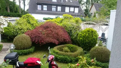 Ein Garten an der Unterkunft Düsseldorf Messe -Apartment Milan