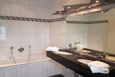Ein Badezimmer in der Unterkunft Zimmervermietung Mülheim