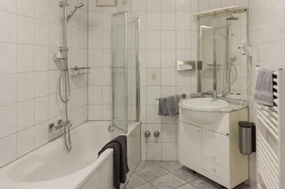 Ein Badezimmer in der Unterkunft Hotel Restaurant Waldlust