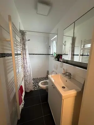Ein Badezimmer in der Unterkunft Rooms in Düsseldorf near the Airport/Fair