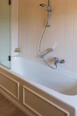 Ein Badezimmer in der Unterkunft Forsthaus Edelburg Ferienhaus