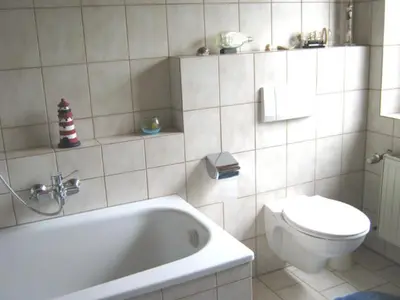 Ein Badezimmer in der Unterkunft Ferienwohnung Lohberg